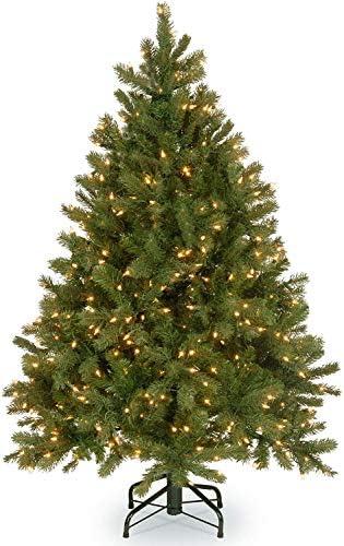 National Tree Company 7.5ft Pre-Lit Downswept Douglas Fir Christmas Tree | 750 Clear Lights, 1,867 Tips, Includes Stand, Artificial, Green