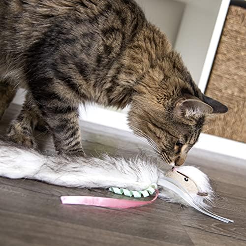 SmartyKat Chickadee Chirp Electronic Sound Cat Toy, Contains Catnip, Battery Powered - Light Brown, One Size