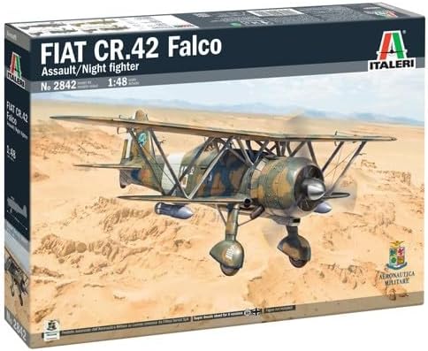 Italeri Fiat Cr.42 Falco Assault/Night Fighter 1:48 Diecast Model Kit