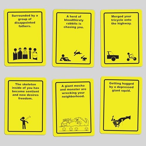 ORIGAMI WHALE Danger The Game: The Card Game of Bizarre Dangers and Rescues - Family & Adult Game Night - Easy to Learn - Party Games - Family Board