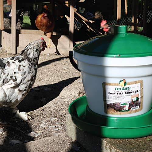 Harris Farms Easy-Fill Poultry Drinker, NO BPA Plastic, 6.25 Gallon | Large Capacity Poultry Drinker, Top-Fill Design, Durable NO BPA Plastic Construction, Ideal for Chickens & Backyard Flocks