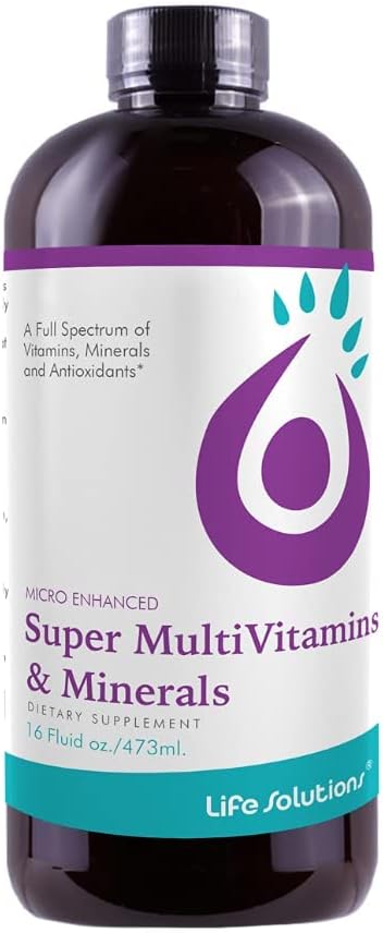 Liquid Super Multivitamin and Minerals, 16 oz | Premium Vitamins for Enhanced Absorption, Daily Supplement for Optimal Health and Wellness