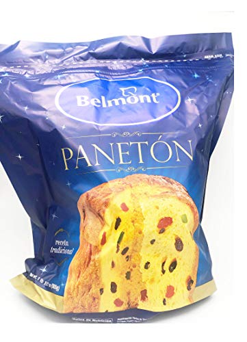 Belmont Traditional Formula Panettone ( Panneton / Paneton /Fruit Cake ) 1.15.7 OZ ( 900 g ) Bag