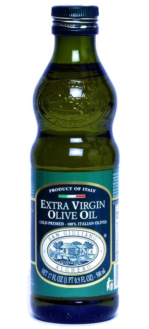 Polyphenol Rich Extra Virgin Olive Oil by San Giuliano, Pure 100% Italian EVOO from Italy, Cold Pressed for Everyday Cooking, Non-GMO Certified, Sustainably Farmed, 750 ML Bottle