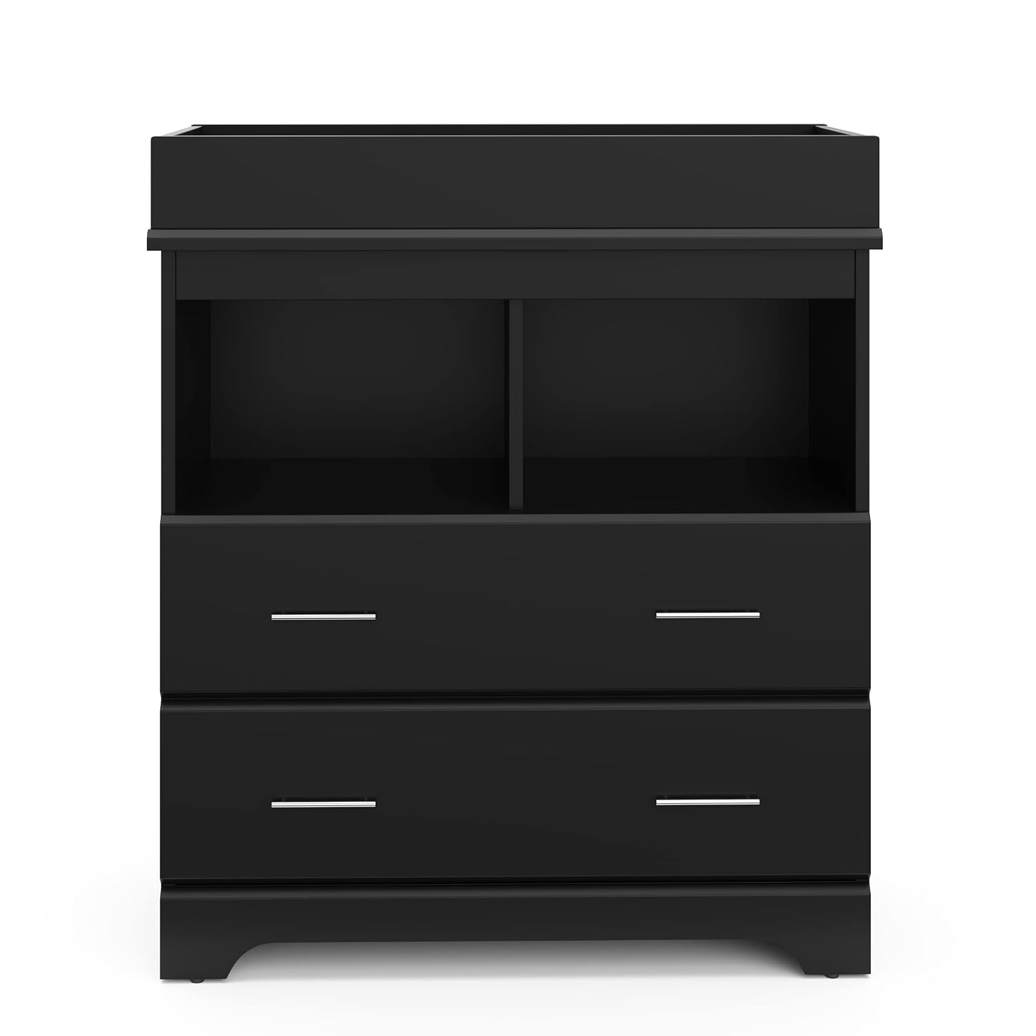 Storkcraft Brookside 2 Drawer Changing Table Dresser, Pebble Gray