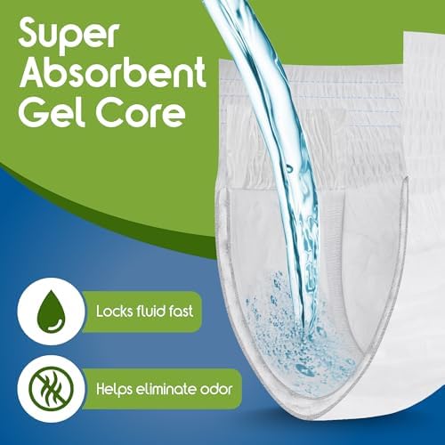 Inspire Protective Underwear for Men and Women with Incontinence | Adult Diapers | Disposable Underwear for Adults | Adult Pull Ups - 4 Bags of 14 | 56 Total (Extra Large)