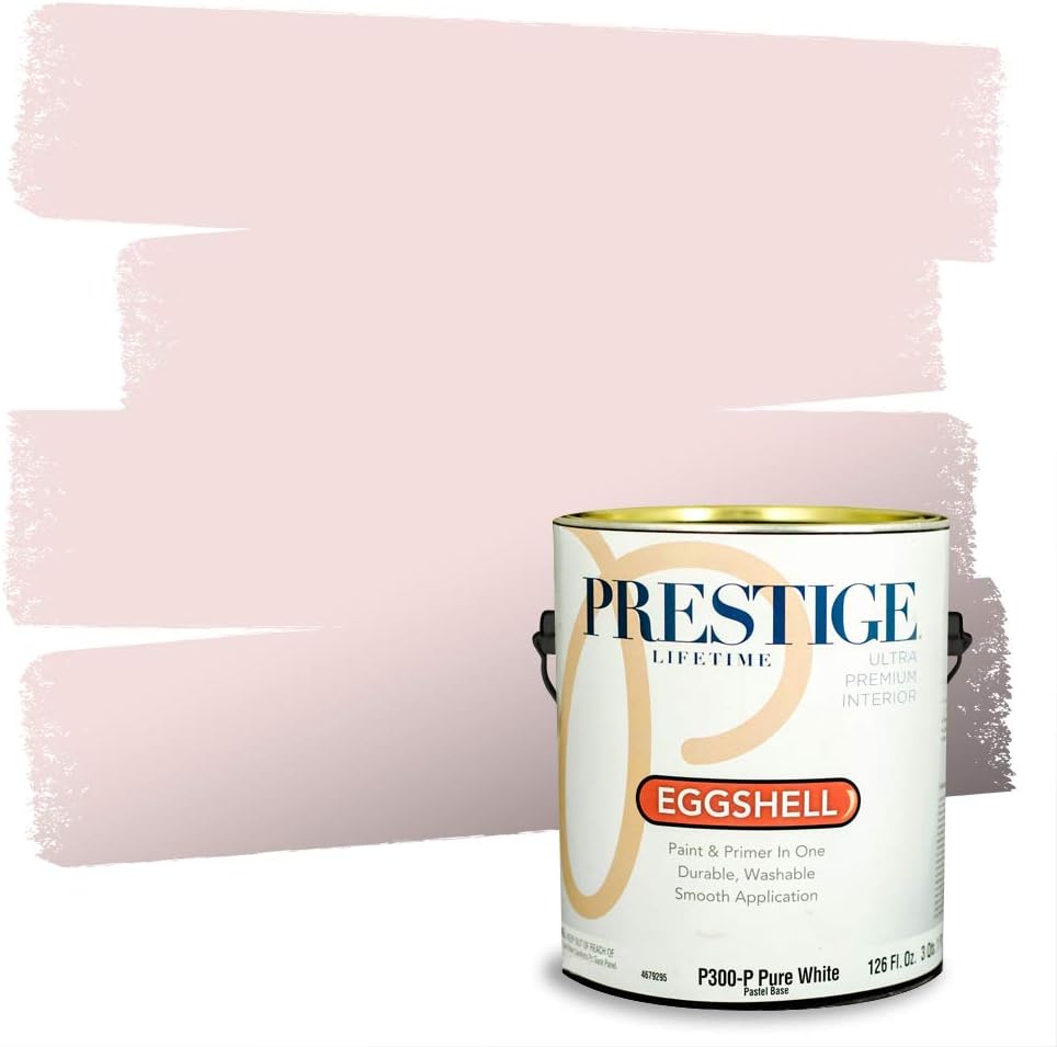 PRESTIGE Paints Exterior Paint and Primer In One, 1-Gallon, Satin, Comparable Match of Sherwin Williams* Grenadine*