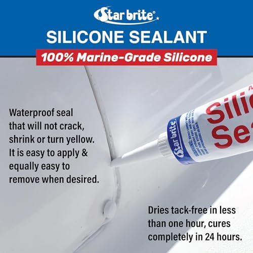 STAR BRITE Marine Silicone Sealant White - Waterproof