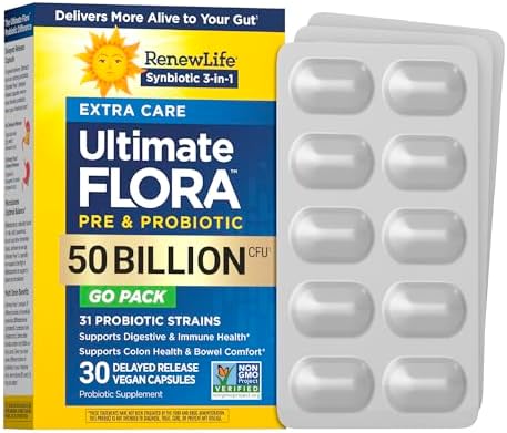 Renew Life Ultimate Flora Probiotic 80 Billion CFU | 31 Strains