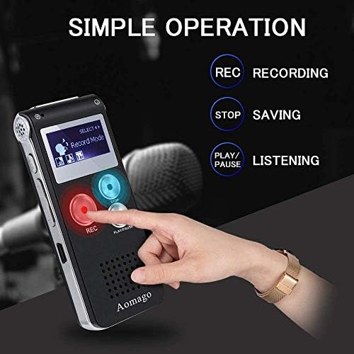 64GB Digital Voice Recorder Voice Activated Recorder for Lectures, Meetings