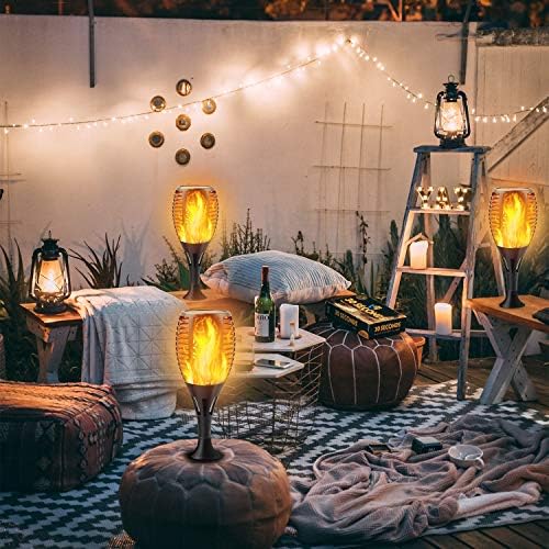 8Pack Flickering Solar Lights Outdoor Dancing Flame 3 Installation