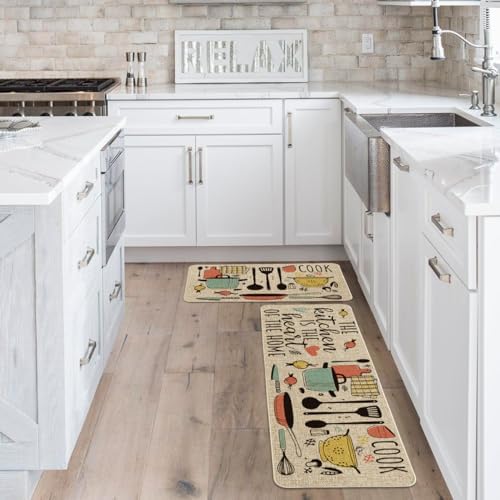 Artoid Mode The Kitchen is The Heart of The Home Kitchen Mats Set of 2