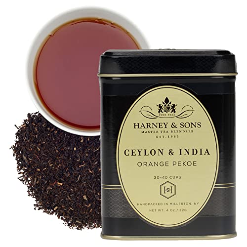 Harney & Sons Japanese Sencha Tea, Loose Leaf Green Tea Tin, 8 oz | Loose leaf Sencha green tea from Shizuoka with mild vegetal, spinach, and light roasted notes. 8 oz tin. Contains caffeine.