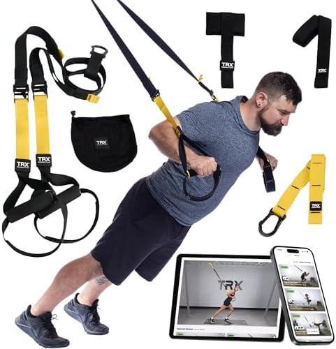 TRX All-In-One Home Gym System – Complete Suspension Training Kit for Strength Training, HIIT & Full-Body Workouts at Home or Outdoors
