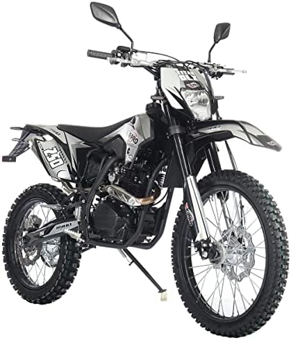 X-PRO Titan DLX 250cc Gas Dirt Bike Pit Bike Adult Bike,Big 21"/18" Wheels, Zongshen Engine! (Green)