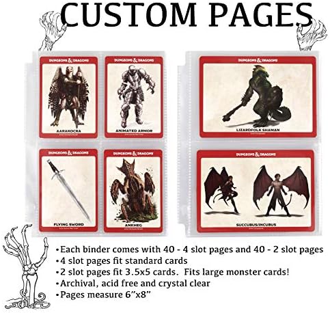 Forged Dice Co. Curiosities Cache Monster Card & Spellcard Organizer Binder with Pages - Dark Brown, 9.5x8x2 inches