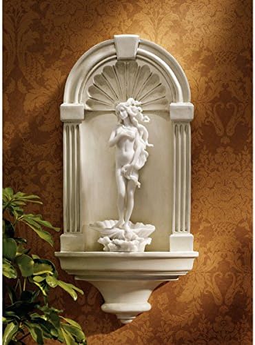 Design Toscano Classical European Style Wall Niche Display Shelf, Medium, 21 Inches Tall, Cast Stone Resin, Antique Stone