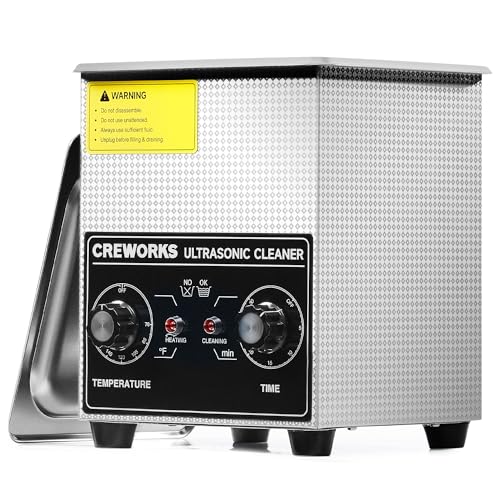 CREWORKS 3.2L Ultra Sonic Cleaning Machine - 120W Cavitation 100W Heat