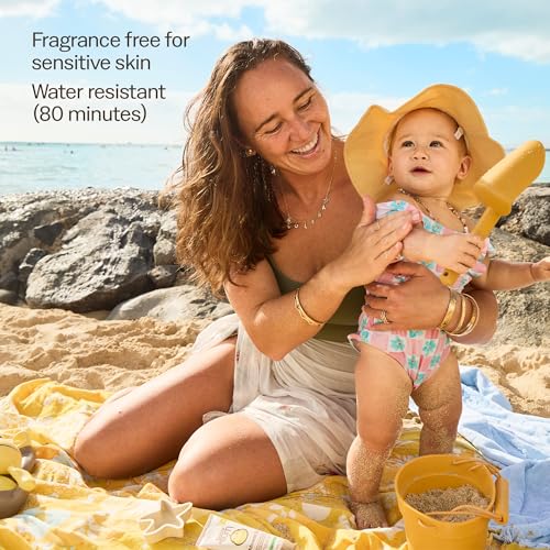 Baby Bum SPF 50 Sunscreen Lotion - Mineral UVA/UVB Face and Body Protection for Sensitive Skin - Hawaii 104 Act Compliant (Made without Octinoxate & Oxybenzone) - Travel Size - 3 oz