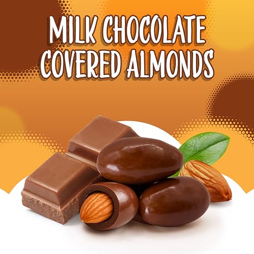 Milk Chocolate Covered Almonds, Chocolate Covered Nuts, 2 Lb Bag