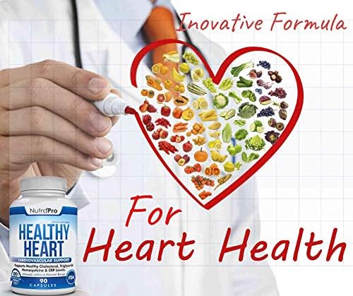 NutraPro Healthy Heart - Heart Health Supplements. Artery Cleanse & Protect .Supports Healthy Cholesterol and Triglyceride. GMP Certified.