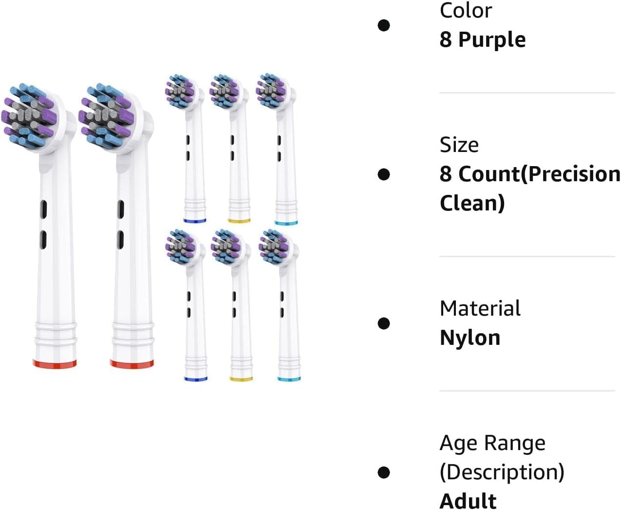 Electric Toothbrush Replacement Heads 16 Pack/Compatible Oral B Braun Replacement Brush Heads/Compatible Oral B Replacement Brush Heads