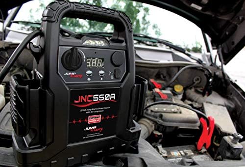Clore Automotive Jump-N-Carry JNC550A 1100 Peak Amp Jump Starter with Air Compressor , Black