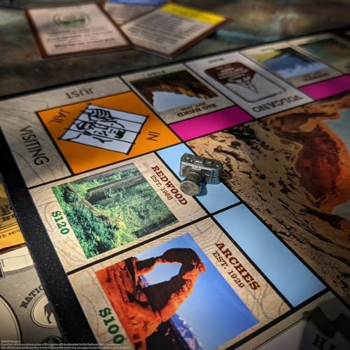 Monopoly National Parks 2020 Edition | Featuring Over 60 National Parks from Across The United States | Iconic Locations Such as Yellowstone, Yosemite