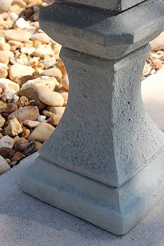 Garden Pagoda Concrete Japanese Stone Lantern,Oriental, Asian 3-piece Outdoor Garden Statue Sale 26" Tall Made in USA