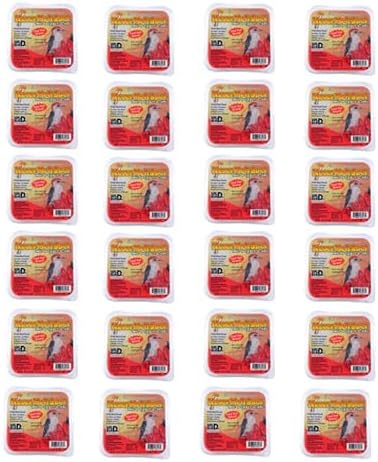 BestNest Set of 24 Pine Tree Never Melt Hot Pepper Suet Cakes, 12 oz. Each