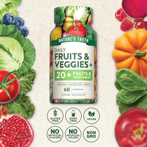 Nature's Truth Super Fruits and Veggies | 60 Vegan Capsules