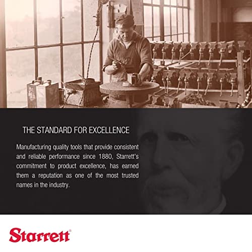 Starrett Steel Drive Pin Punch Set with Knurled Grip for Precise Positioning and Secure Holding - Hardened and Tempered Steel