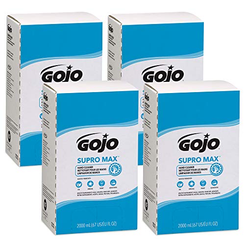 GOJO PRO TDX Supro Max Hand Cleaner Refill, Citrus, 4ct x 2000 mL-7272-04 | Citrus Scent Hand Cleaner and PRO TDX Push-Style Dispenser (7272-04)