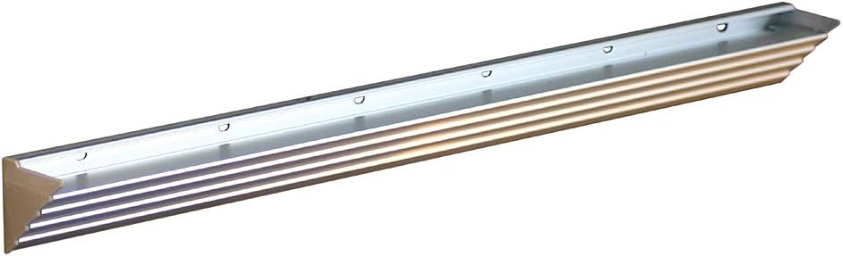 LTL Home Products GL9020CLKIT Wallscapes Glacier Floating Glass Wall Shelf Kit, 8" x 36", Clear Glass
