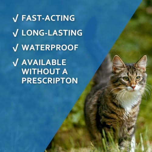 Sentry Fiproguard Flea & Tick Cats 1.5 lbs+, Fipronil, 6-Month | Ideal for Cats & Kittens 1.5 lbs+, Kills Fleas, Ticks & Chewing Lice for 30 Days
