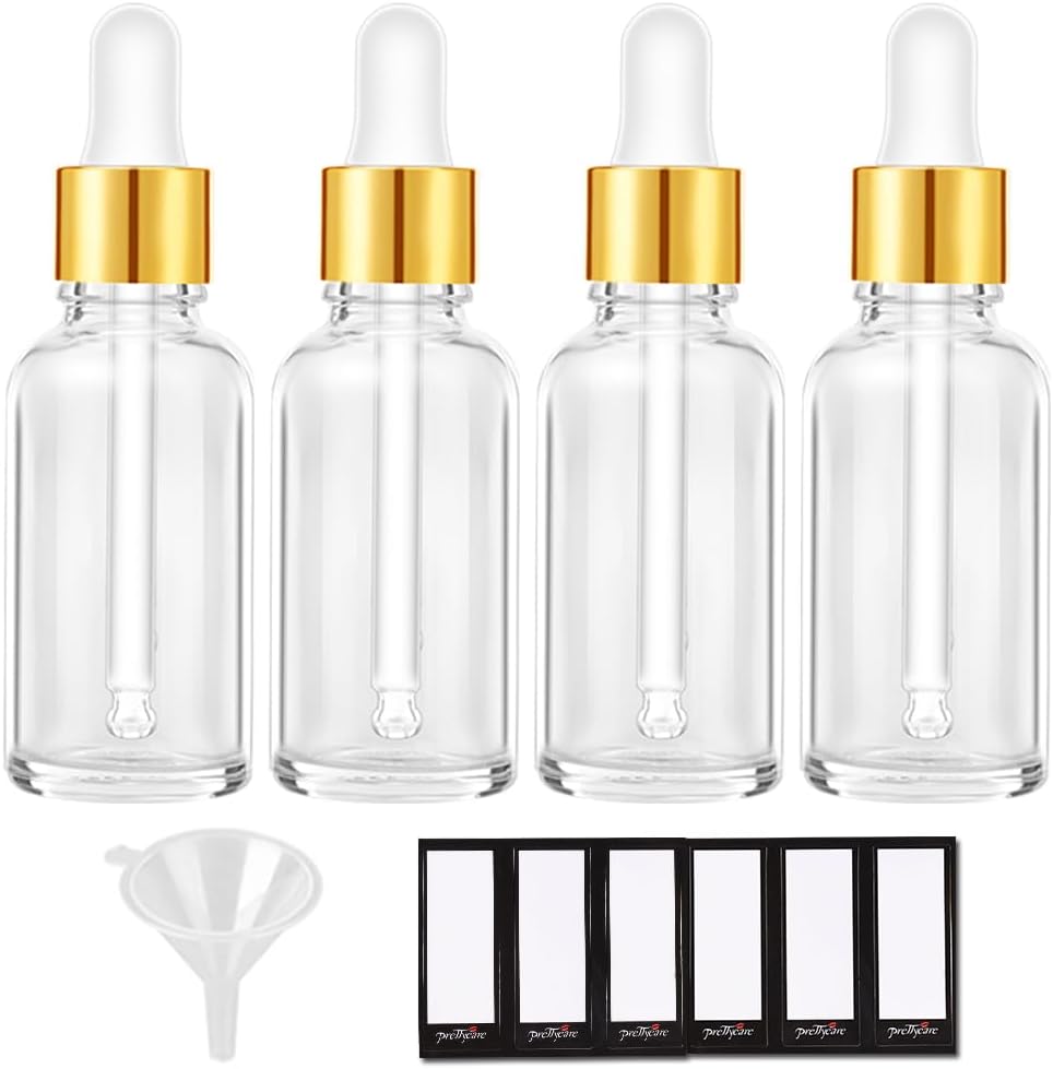 PrettyCare Glass Eye Dropper Bottles 99 Pack