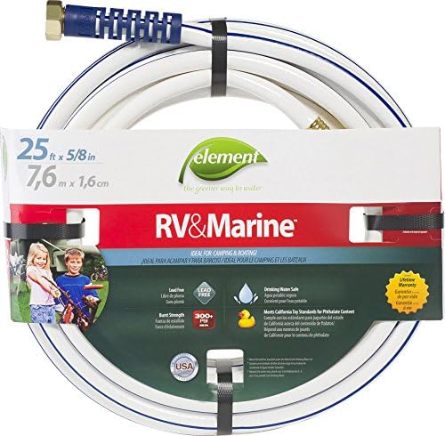 Swan Products ELMRV58050 Element RV & Marine Camping and Boating Water Hose 50' x 5/8", White