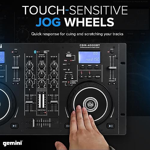 Gemini Standalone DJ CD Player & Mixer with Bluetooth (CDM-4000BT)