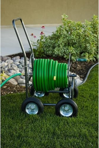 Yard Butler Hose Cart, Metal Hose Caddy, 2 Wheels, 200 Feet | Wheeled Metal Hose Cart Caddy, Suitable for Gardens, Lawns, Fields, and Outdoors, Durable Construction