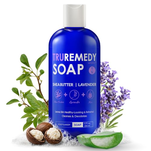Truremedy Naturals 12 oz Tea Tree Oil Body Wash - Invigorating Tea Tree Soap with Peppermint, Aloe, Eucalyptus, Coconut and Olive Oil - Refreshing Body Wash for Men and Women - Shower Gel Cleanser