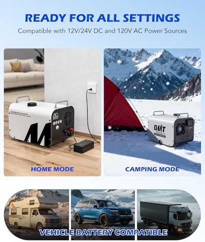 Orion Motor Tech Portable Diesel Heater, 8kW Camper Heater with CO Alarm Auto Shutoff