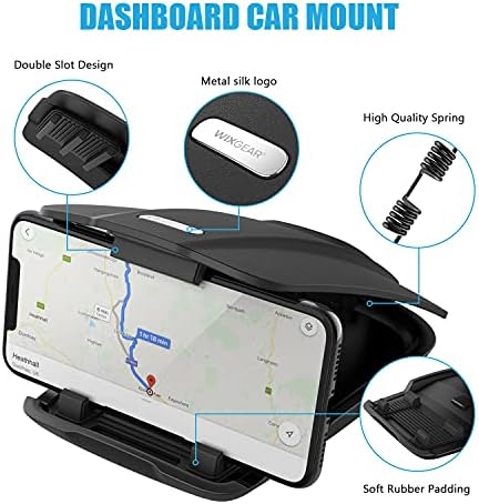 GPS Holder for Car, GPS Dash Mount for Garmin, Nuvi Drive Dezl Drivesmart, Tomtom, Magellan Roadmate, Rand McNally, Navman