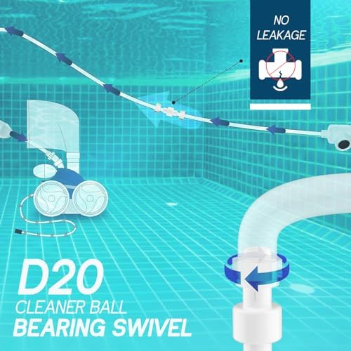 3 Pack Pool Hose Ball Bearing Swivel Replacement For Polaris 180 280 380 Pool Cleaners D20 D-20