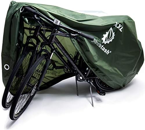 YardStash Bike Cover – XXL Reflective Bicycle Covers for Outside Storage - Waterproof & Weatherproof Garden Tarp Shelters for Bikes, Trikes, 29ers