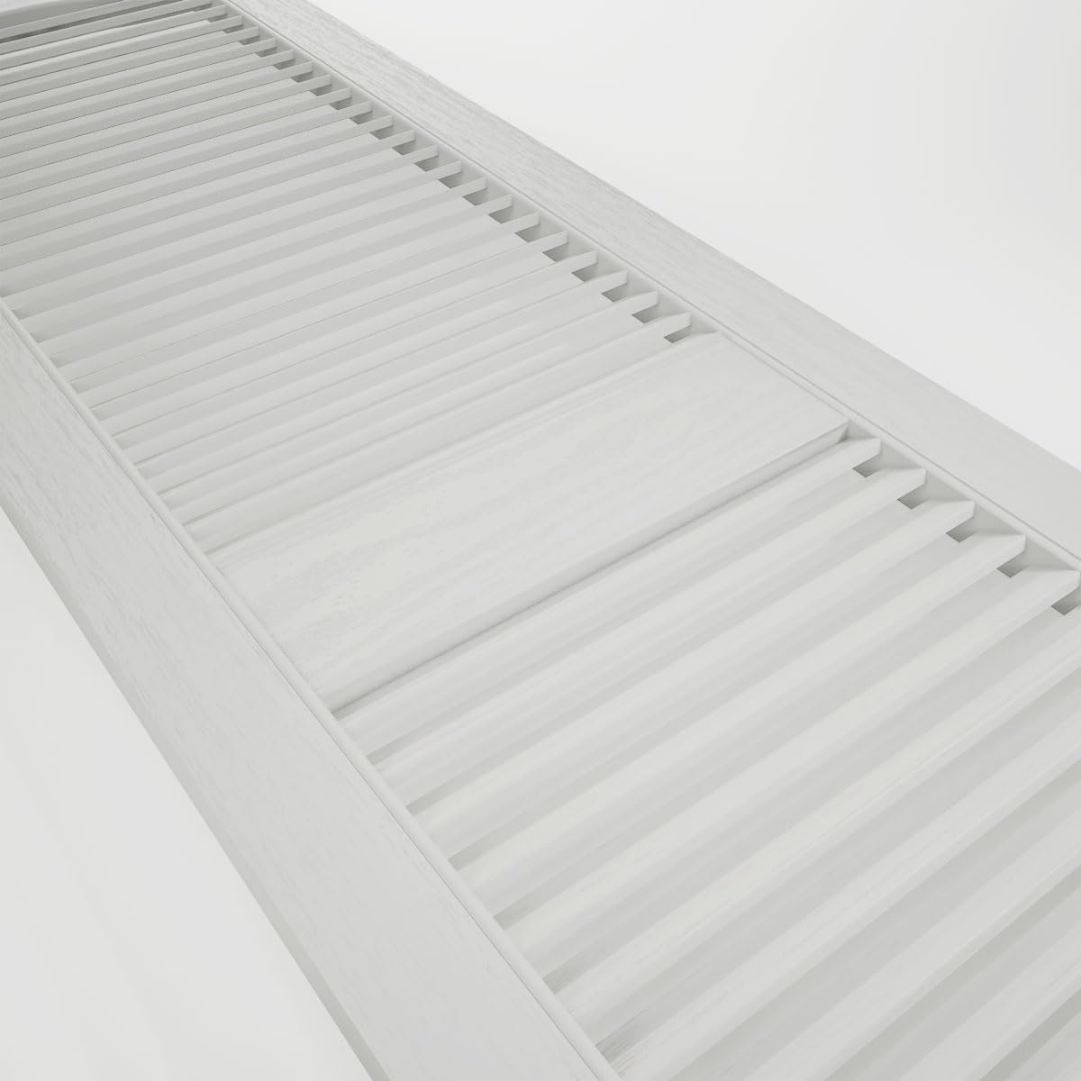14 1/2"W x 60"H EverColor Open Louver Exterior Vinyl Shutters, w/Installation Shutter-Lok's & Matching Screws (Per Pair), Black