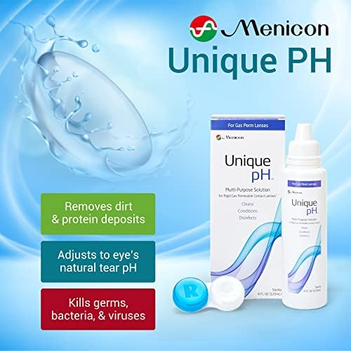 Menicon Unique pH Multipurpose Contact Lens Solution with Lens Case 4 fl oz