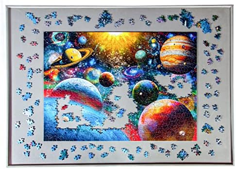Jigthings – Jigboard 2000 – Jigsaw Puzzle Board for Puzzles up to 40” x 28”. Solid Board with Raised Edge for Most 2000 Piece Puzzles