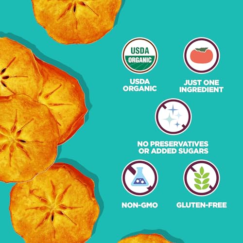 Organic Dried Persimmons from Bella Viva Orchards, 1 Lb. Bag