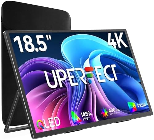 UPERFECT 18.5" 120Hz Portable Monitor, 125% sRGB Large Gaming Monitor