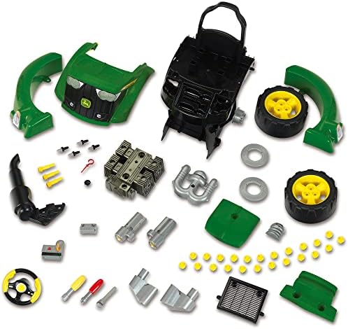 Klein John Deere Engine - Tractor Toy Set with 56 Repair Parts